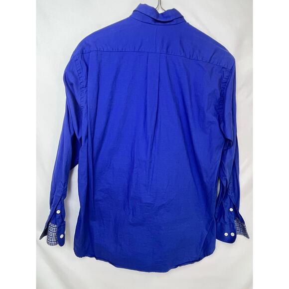 Gitman Bros. Blue Button Down Preppy Lightweight Shirt - Men's Size Large - Picture 2 of 7